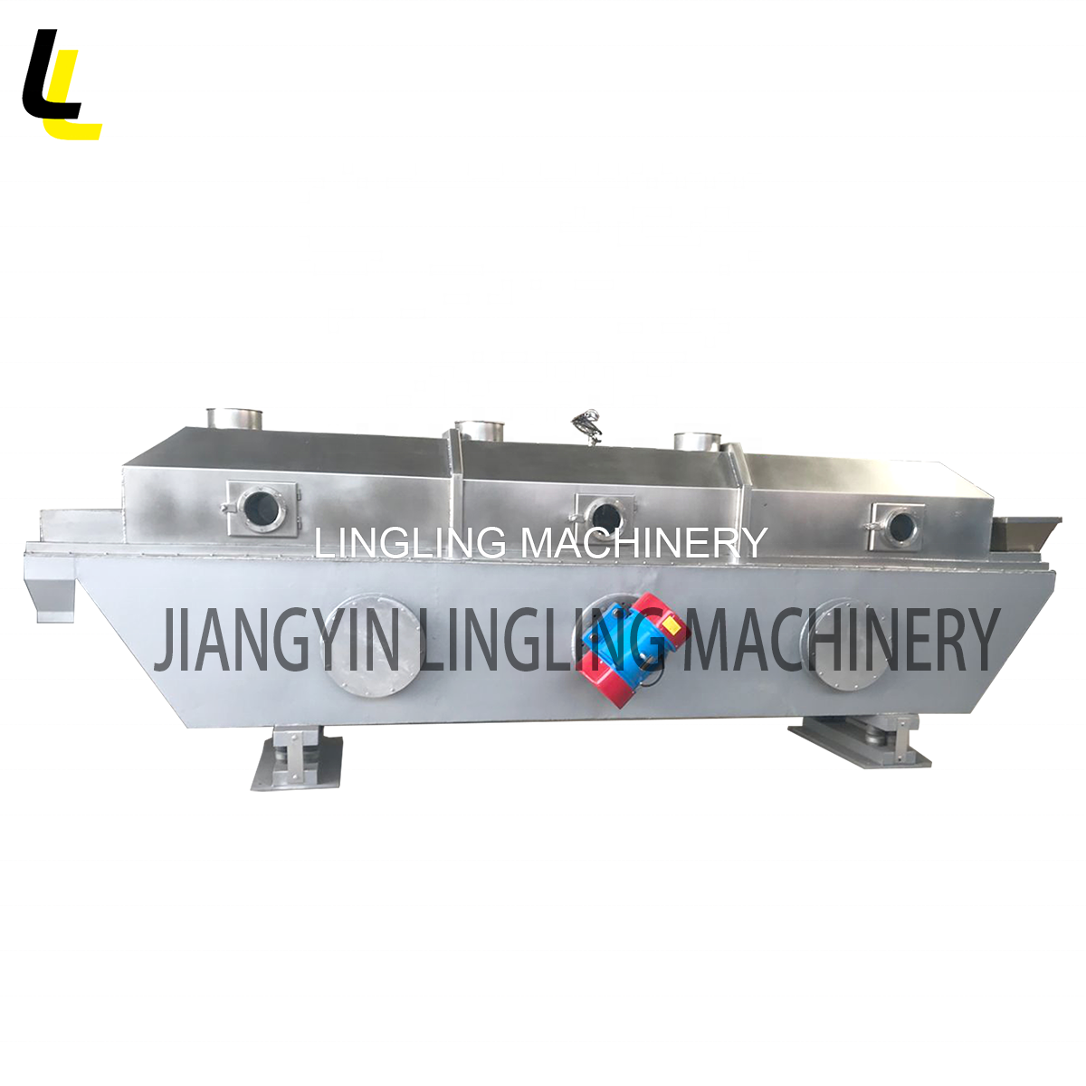 LINGLING Horizontal desiccated coconut meat copra vibrating fluid bed dryer machine drying