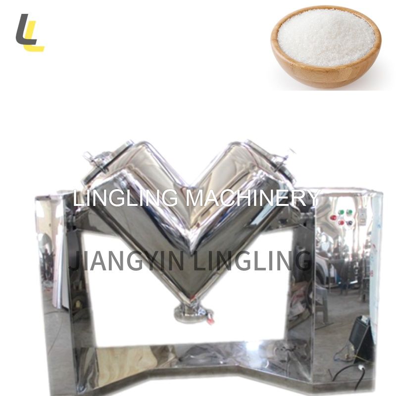 LINGLING V shaped dry powder blender mixer mixing machine