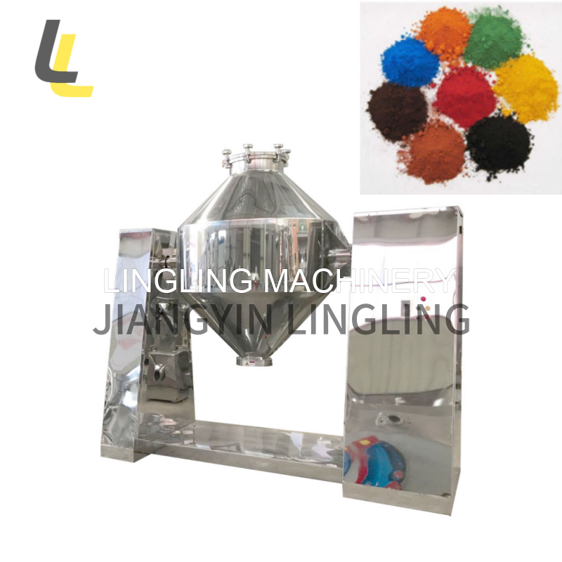 LINGLING W chemical powder rotary double cone mixer blender mixing blending machine