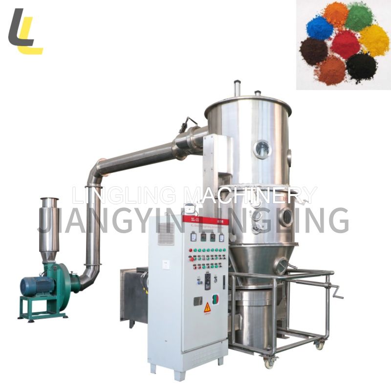 LL Food chemical pharmaceutical powder granules fluid fluidized bed spray dryer granulator drying machine