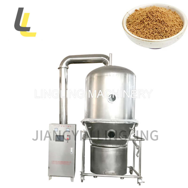 LL High Efficiency Powder granules Fluid Bed Dryer Fluidized Bed Drying Machine